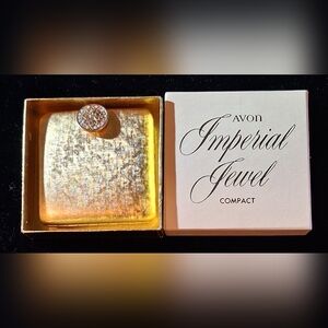 Avon Gold and Silver Jewel Compact